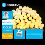 Aigostar B.V. Aigostar LED Venkovní řetěz 100xLED 3xAA 8 funkcí 10,3 m IP44 teplá bílá AI1152 – Hledejceny.cz