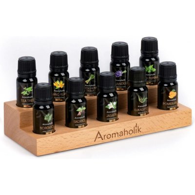 Aromaholik esenicální olej Sada Objevitele s dřevěným podstavcem 10 x 10 ml – Hledejceny.cz