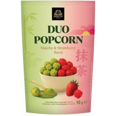 Bardollini Popcorn s příchutí matcha a jahody 90 g – Hledejceny.cz