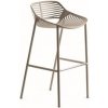 Zahradní židle a křeslo Fast Hliníková barová židle Niwa, Fast, 53x57x86 cm, lakovaný hliník bílá