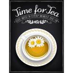 Plechová cedule TIME FOR TEA (ČAS NA ČAJ) – Zboží Dáma