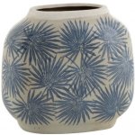 Keramická váza s modrými květy Blaw - 24*12,5*22 cm - J-Line by Jolipa – Hledejceny.cz