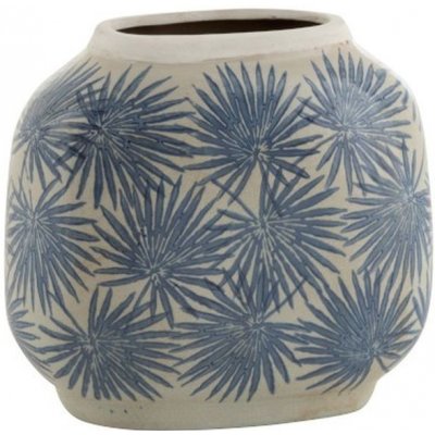 Keramická váza s modrými květy Blaw - 24*12,5*22 cm - J-Line by Jolipa – Hledejceny.cz