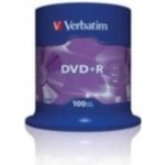 Verbatim DVD+R 4,7GB 16x, AZO, cakebox, 100ks (43551) – Zbozi.Blesk.cz