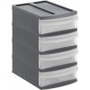 Úložný box Rotho XXS Box s 4 zásuvkami antracit SYSTEMIX TOWER RT1114708853
