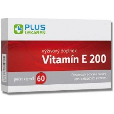 Plus Lékárna Vitamín E 200 60 kapslí – Hledejceny.cz