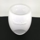 Bolsius aroma lampa na vonné vosky oválná keramika bílá