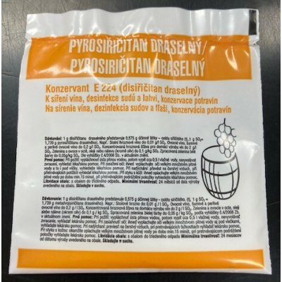 Pyrosiřičitan draselný 10g – Zboží Dáma
