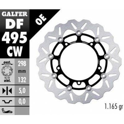 Brzdový kotouč přední GALFER DF495CW – Zboží Mobilmania