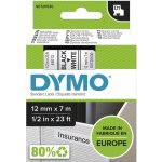 Dymo 45013 černý tisk/bílý podklad, 7m, 12mm – Hledejceny.cz