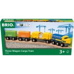 Brio World Nákladní vlak se třemi vagony – Zboží Mobilmania