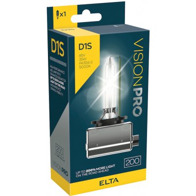 Elta xenon. výbojka D1S 85V 35W Pk32d-2 +200% VisionPro – Hledejceny.cz