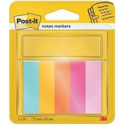 Samolepicí záložky, mix barev, 15 x 50 mm, 5 x 50 listů, 3M POST IT 7100234509 – Hledejceny.cz