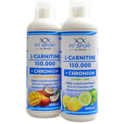 FitSport Nutrition L-Carnitine 150000 + Chromium 2000 ml – Hledejceny.cz
