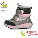 D.D.Step dívčí zimní membránové nepromokavé boty F651-310B bronze růžová – Zboží Mobilmania