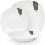 BERLINGERHAUS Jídelní sada talířů Matte Green Collection bílá zelená 18 ks – Zboží Mobilmania