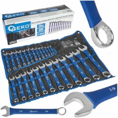 Geko Očkoploché klíče protiskluzové 6-36 mm 25 ks G11143 – Zboží Dáma