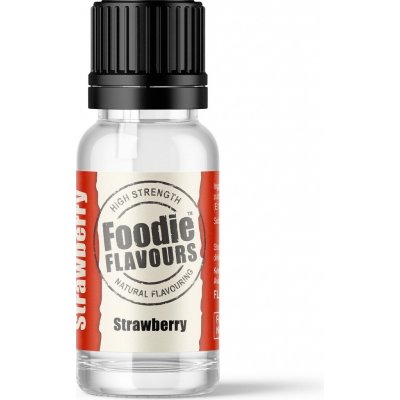 Foodie Flavours Přírodní koncentrované aroma 15 ml jahoda – Hledejceny.cz