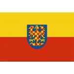 Moravská vlajka (žluto-červená) - 60 x 90 cm - tunel, karabina – Zboží Mobilmania