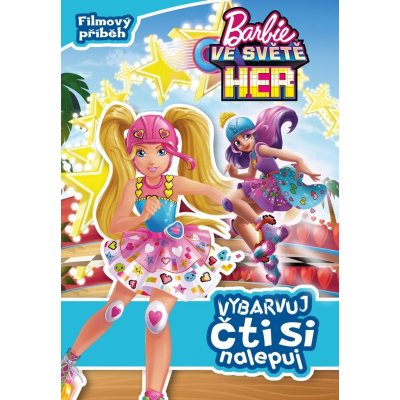 Barbie Ve světě her Vybarvuj, čti si, nalepuj od 108 Kč - Heureka.cz