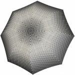 Doppler Fiber Magic Black&White Traced dámský plně automatický deštník černý – Hledejceny.cz