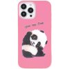 Pouzdro a kryt na mobilní telefon Apple Pouzdro AppleMix Apple iPhone 13 Pro Max - roztomilá panda - gumové - růžové