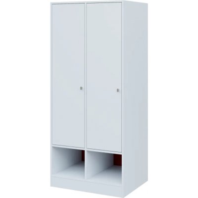 QN 5 - 8STN skříň šatní, 2-dveřová, levá, tyč, 1830x400x600, bílá/červená flamengo – Zboží Dáma