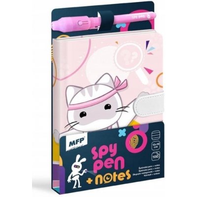 Blok s magnetem SPY NOTES fialový – Zboží Mobilmania