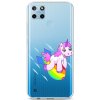 Pouzdro a kryt na mobilní telefon Realme TopQ Realme C25Y silikon Flying Unicorn