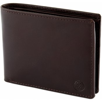 Lucleon Tmavě kožená peněženka Jasper Threefold U12 3 6731 hnědá