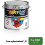 Alkyton hladký lesklý RAL 6001 smaragdová zelená 2,5L – Sleviste.cz