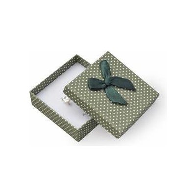 Šperky4U Krabička na soupravu šperků zelená, bílé puntíky KR0184-G – Zboží Dáma