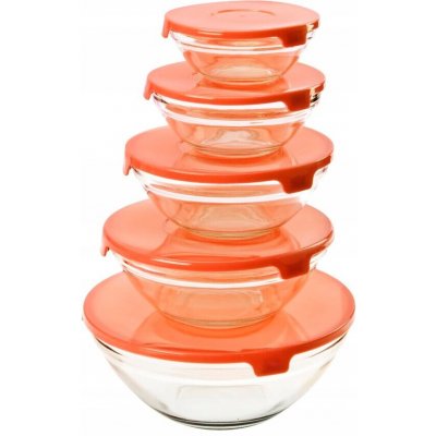 Florina Verdure Sada skleněných dóz misek 9 ,10,5 ,12,5 ,14 5ks – Hledejceny.cz