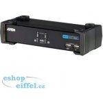 Aten CS-1762A 2-Port DVI USB 2.0 KVMP Switch, 2x DVI-D Cables, 2-port Hub, Audio – Zbozi.Blesk.cz