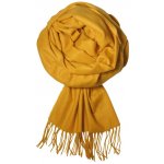 Pashmina Orlice kašmírová šála hořčicová mavě žlutá – Zboží Dáma