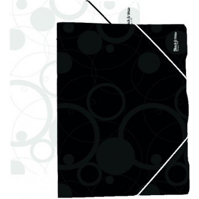 Mapa tříklopá Black & White černá 401464 – Zboží Živě