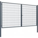 EKOfence Brána 2kř. Square ZnPVC 4000x2000mm, antracit – Sleviste.cz