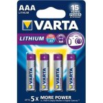 Varta Professional Lithium AAA 4ks 6103301404 – Zbozi.Blesk.cz