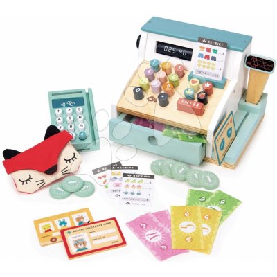 Leaf Toys Dřevěný platební terminál General Stores Till Tender se skenerem a doplňky – Zboží Mobilmania