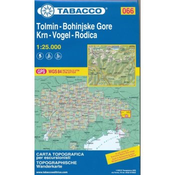 mapa Tolmin Bohinjske Gore Krn 1:25 t.