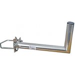 Anténní držák 35cm na stožár s vinklem, rozteč třmenu 100mm, trubka 42/2mm, výška 16cm – Zboží Živě