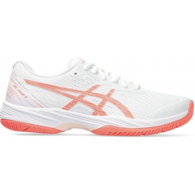 Asics Gel Game 9 Women's Tennis Shoes White/Coral