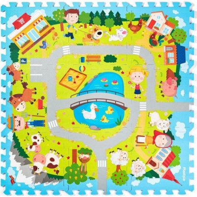 Plastica Pěnové Puzzle Vesnice 9 ks – Zboží Mobilmania