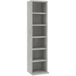 Nábytek XL Skříňka na CD betonově šedá 21 x 20 x 88 cm kompozitní dřevo – Zboží Dáma