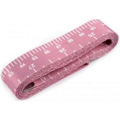 Saténový krejčovský metr - starorůžová sv. – Sleviste.cz