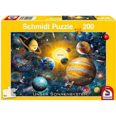 Schmidt Sluneční soustava 200 dílků – Zboží Mobilmania