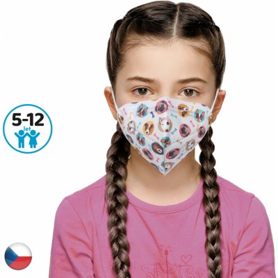 Dama Trade respirátor FFP2 vhodný pro děti Psi 1 ks – HobbyKompas.cz