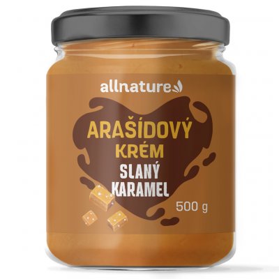 Allnature Arašídový krém slaný karamel 500 g – Zbozi.Blesk.cz