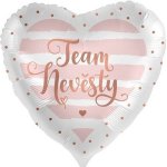 Balónek fóliový srdce Team nevěsty 43 cm – Zboží Mobilmania