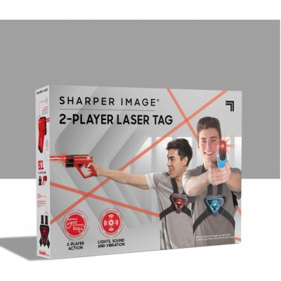 Sharper Image 2 zbraně a Elektronický laserový štít Laser Tag 2 Player Set – Zbozi.Blesk.cz